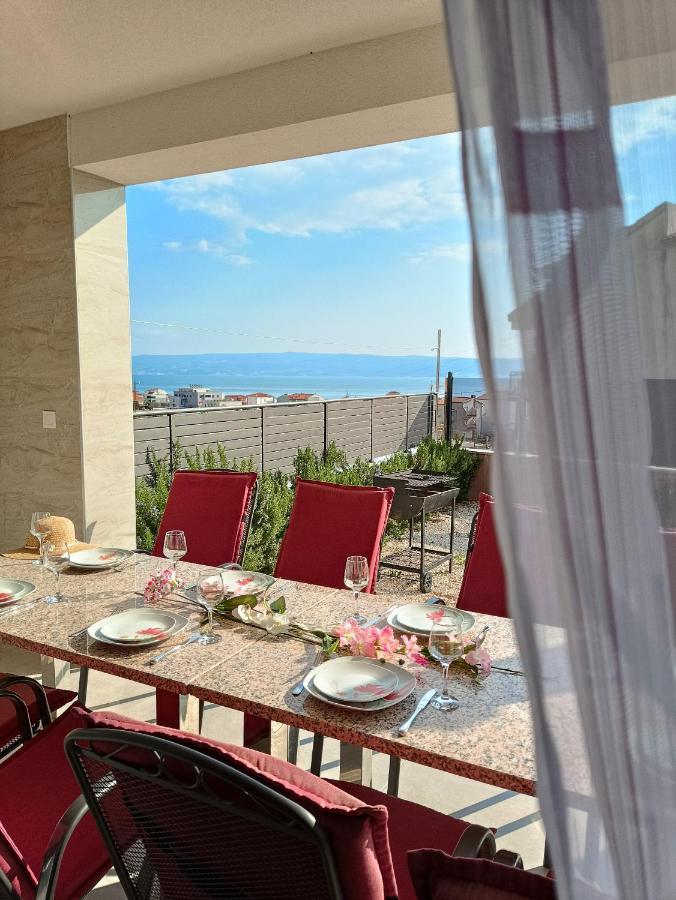 Modern Villa With Jacuzzi, Beautiful Sea View, Near Split! Villa 36A Podstrana Esterno foto